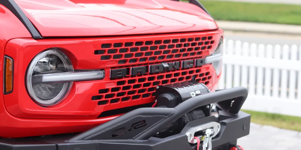 Ford Bronco Race Red Grille