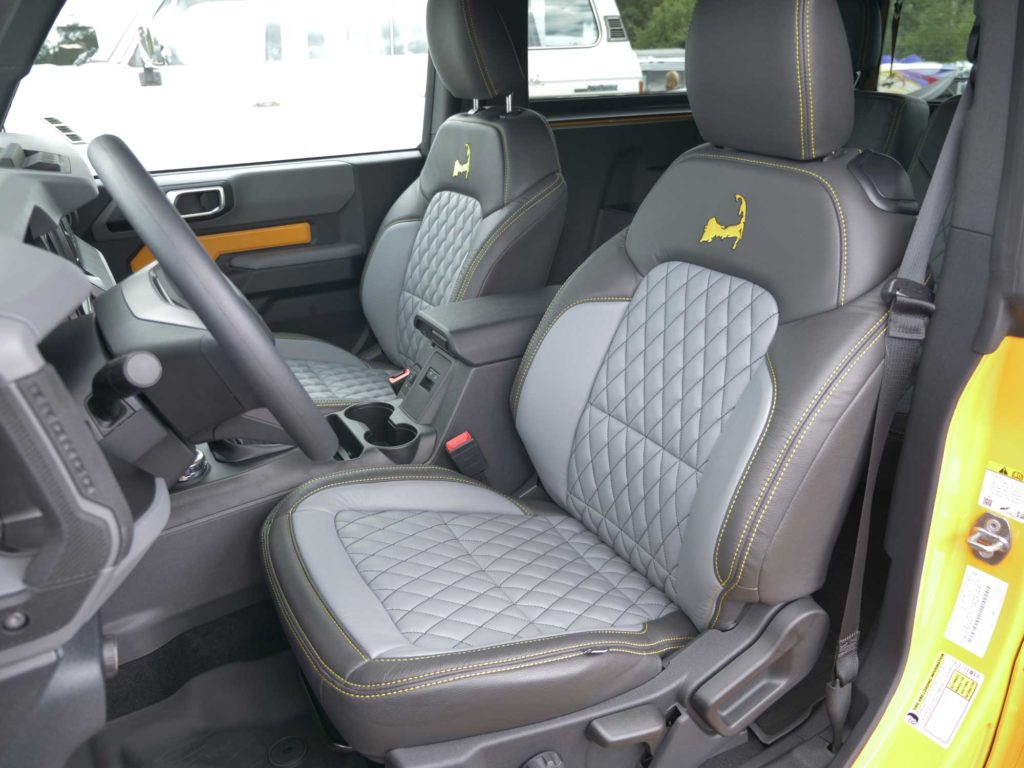 Orange Bronco Leather Seats