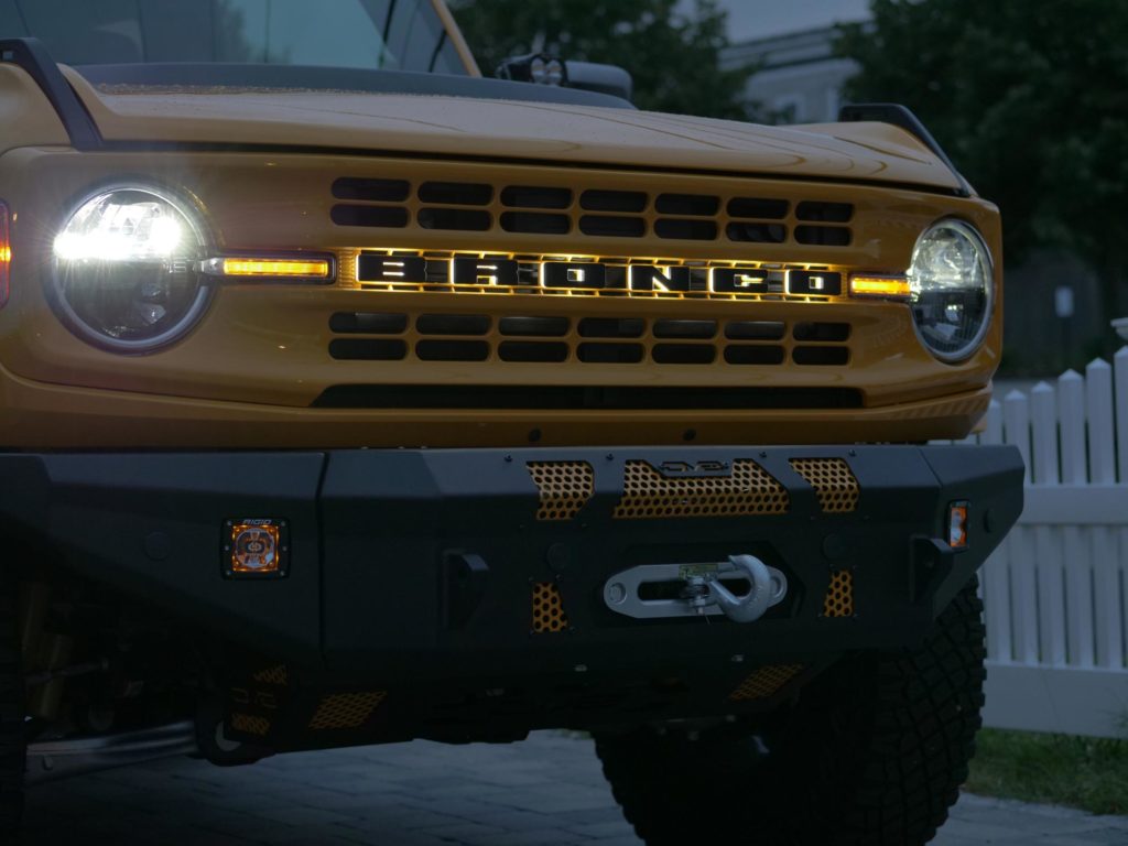 Orange Bronco Grille Lights