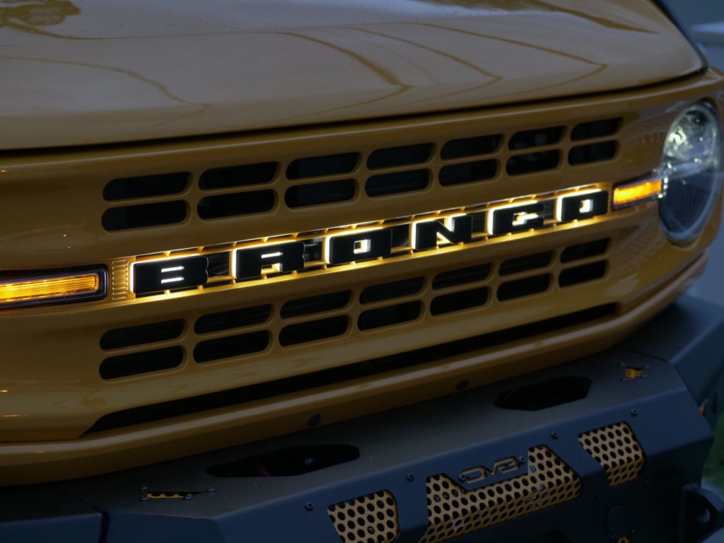 Orange Bronco Grille Lights