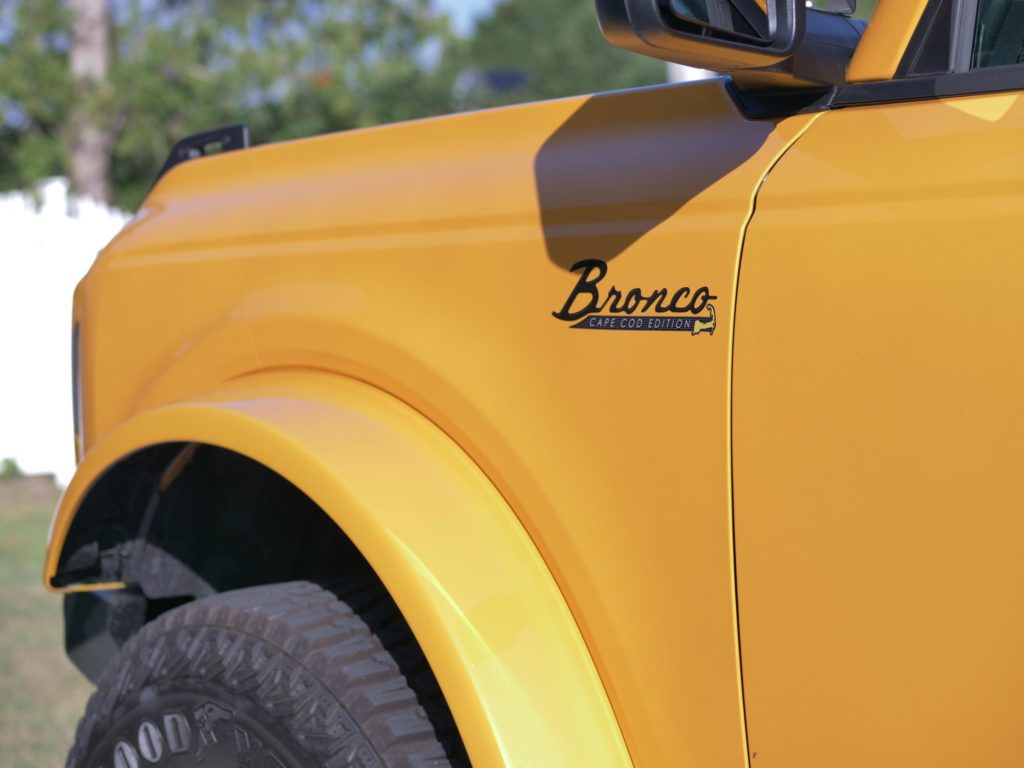 Orange Bronco Side Badge