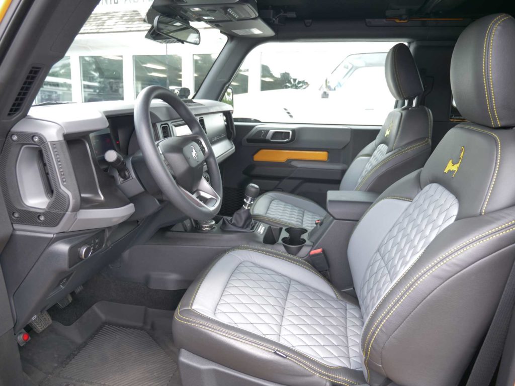 Orange Bronco Interior