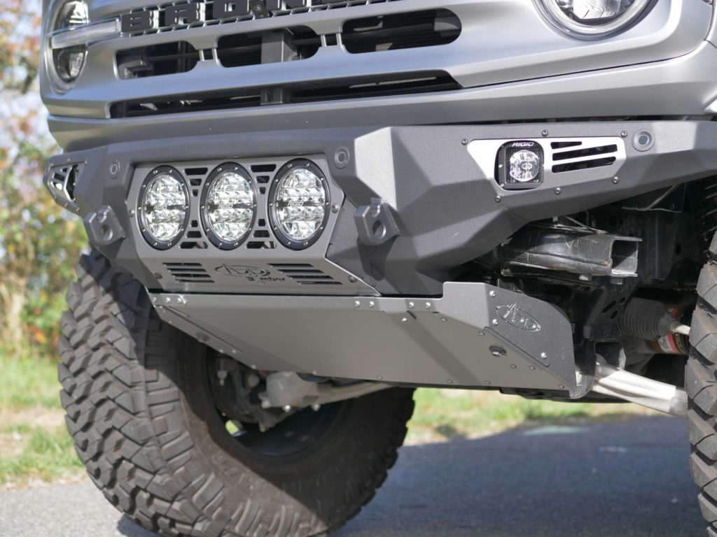 Matte Silver Ford Bronco Bumper