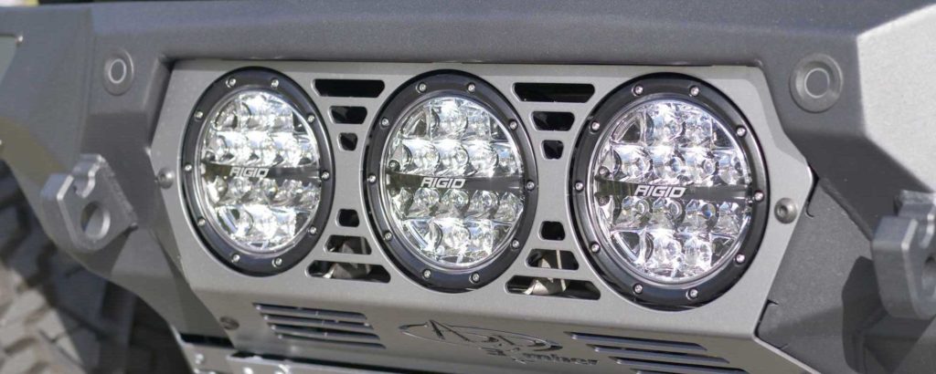 Matte Silver Bronco Rigid 360 Series Lights