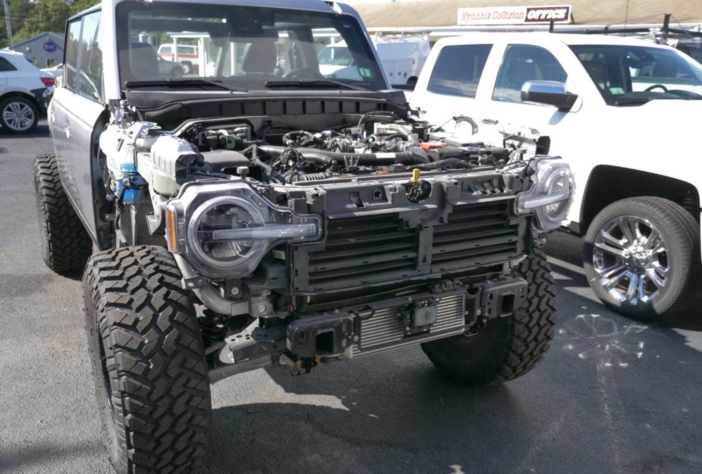 Silver Bronco Panels Off
